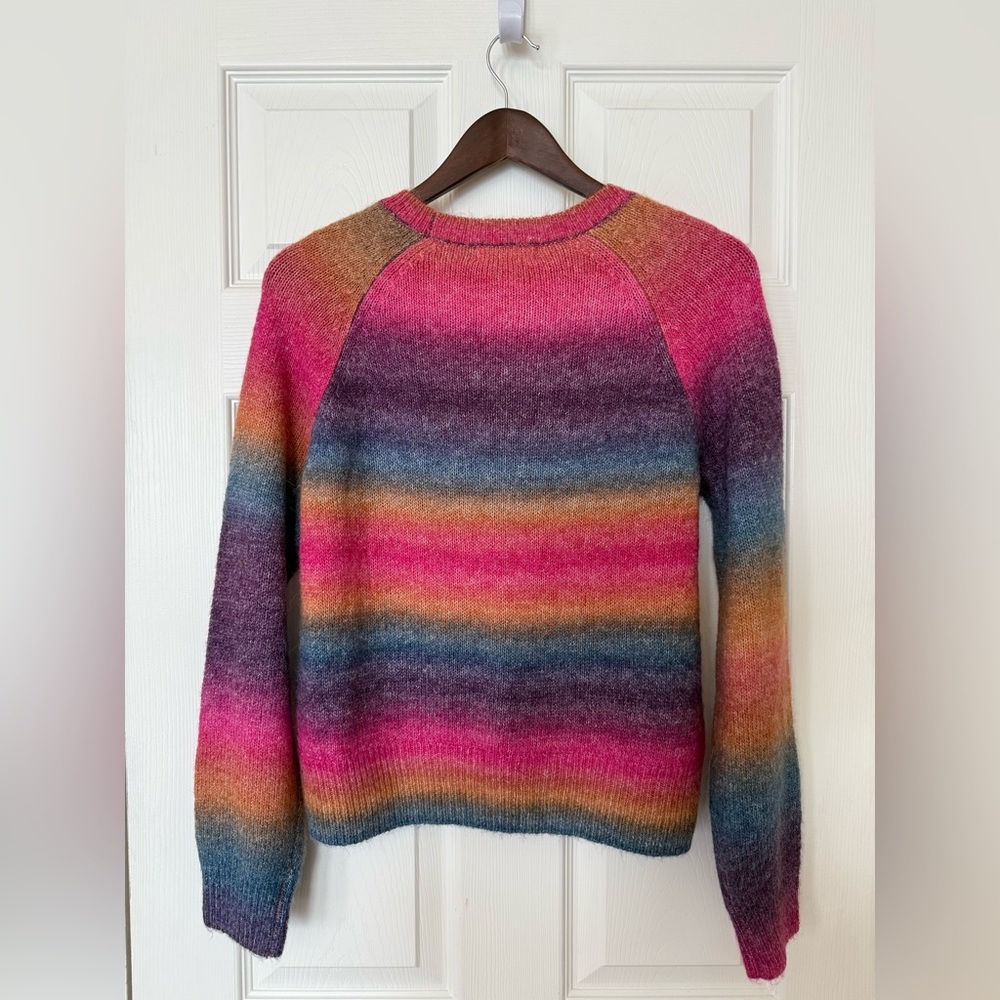 BB Dakota Multicolor Ombre Striped Crewneck Sweater - Picture 3 of 8